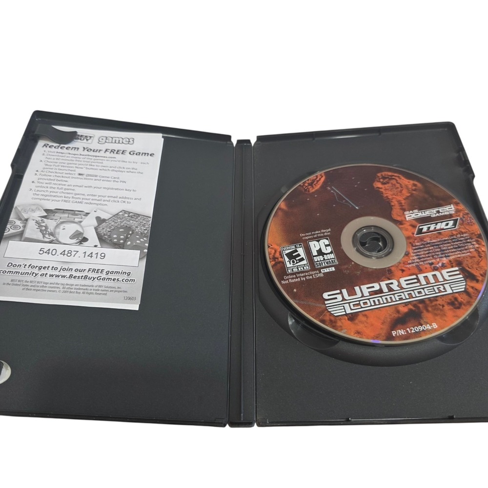Supreme Commander PC DVD-ROM Complete CIB THQ Windows XP Vista Strategy Game - Picture 3 of 4